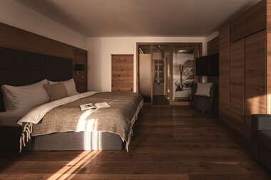 Schlafzimmer im Appartement im Sunnsait | © Karin Pasterer