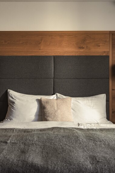 Schlafzimmer im Appartement im Sunnsait | © Karin Pasterer