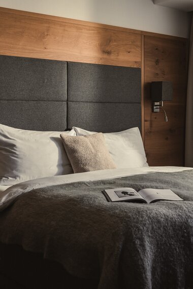 Schlafzimmer im Appartement im Sunnsait | © Karin Pasterer