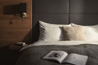 Schlafzimmer im Appartement im Sunnsait | © Karin Pasterer