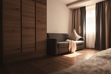Wohnzimmer im Appartement im Sunnsait | © Karin Pasterer