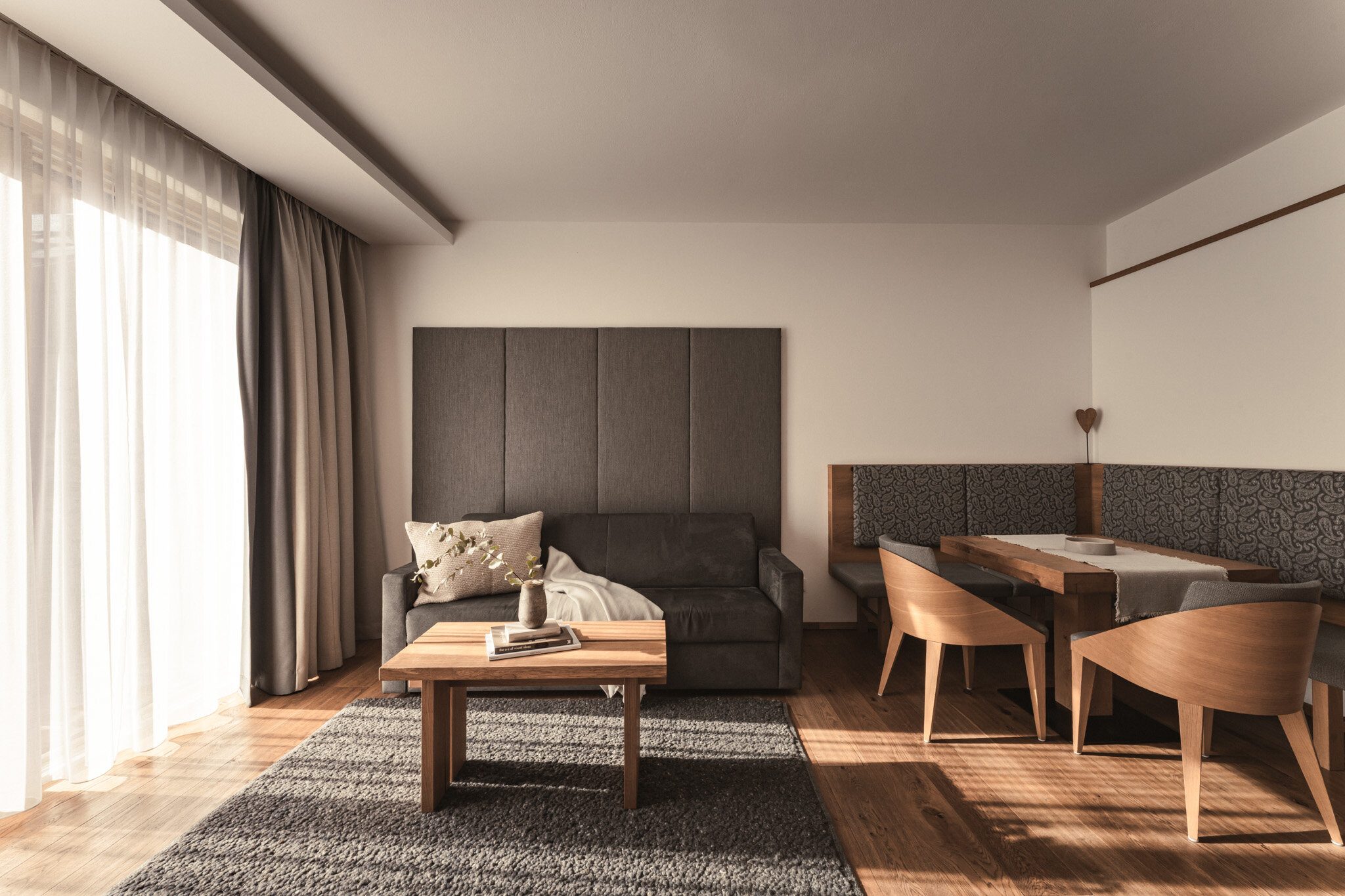 Wohnzimmer im Appartement im Sunnsait | © Karin Pasterer